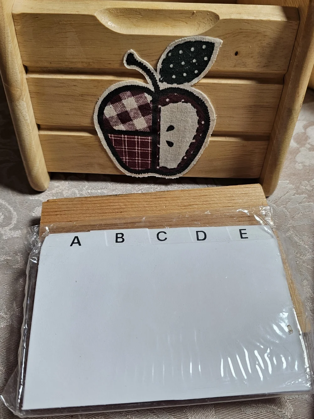 Vintage Recipe File Card Box and Cookbook Stand with Splash Guard